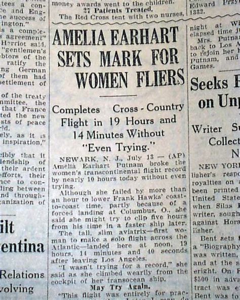 From The Archives In 1932 Amelia Earhart Was The First 44 Off