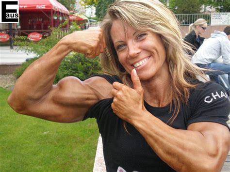 Female Bodybuilder Bicep Loves To Show It At Any Social Gathering