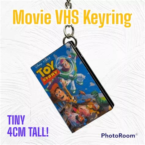 Toy Story Retro Mini Vhs Video Box Keychain Miniature Collectible £4