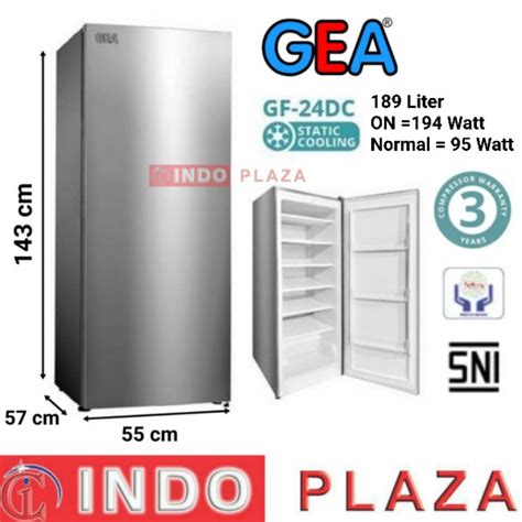 Jual Freezer Rak Berdiri Gea Gf Dc Es Batu Khusus Medan Shopee