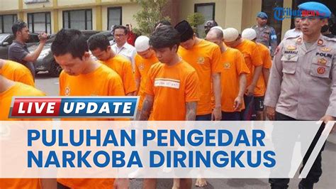 Puluhan Pengedar Narkoba Di Kota Bogor Diringkus Polisi Diamankan