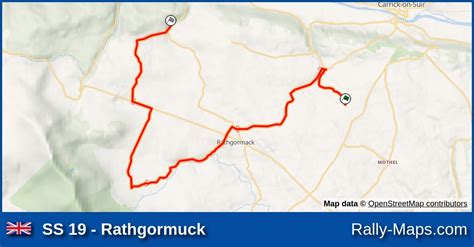 SS 19 Rathgormuck Stage Map Circuit Of Ireland Rally 1992 ITRC