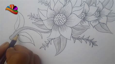 Flower Bouquet Pencil Drawing | Best Flower Site