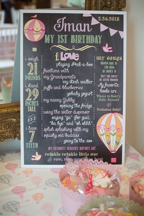 Kara S Party Ideas Carried Away Hot Air Balloon Birthday Party