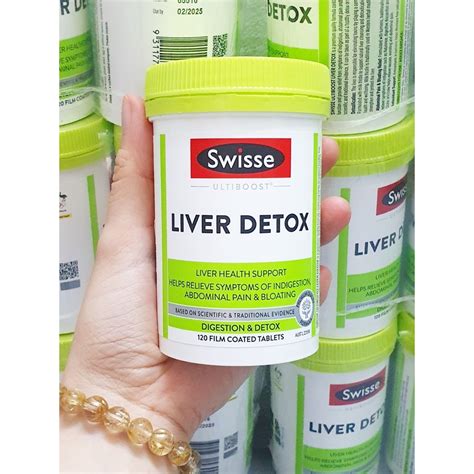 date 2 27 thải độc gan Liver Detox 120 viên hãng Swisse của Úc