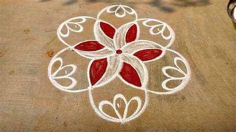 Simple Super Rangoli Design Beginners Muggulu Chithirai Madham