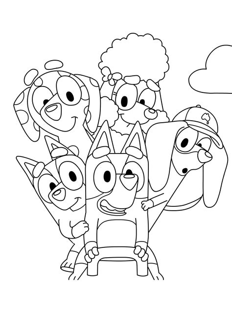 Bluey coloring pages | Kids colouring printables, Cool coloring pages, Christmas coloring pages