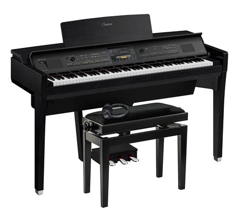 Yamaha Cvp Clavinova Digital Piano Pianist Pack In Black Finish