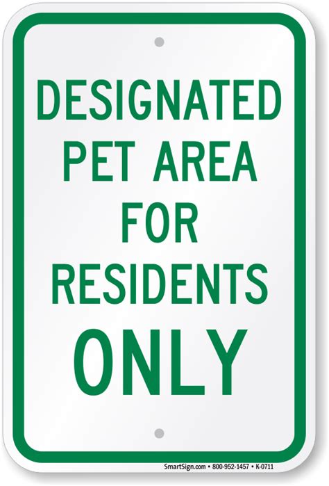 Designated Pet Area Signs Dog Area Signs From Dogpoopsigns