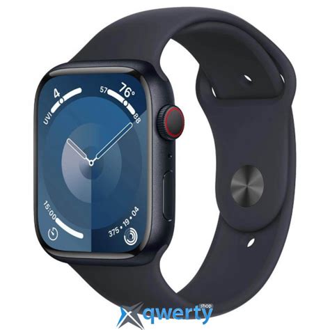 Apple Watch Series 9 GPS Cellular 45mm Midnight Aluminum Case with ...