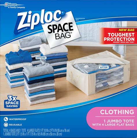 Ziploc Fba Space Bag Bolsa Para Espacio De Ropa Paquete Variado