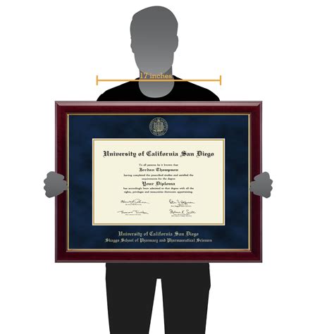 University Of California San Diego Gold Embossed Diploma Frame In