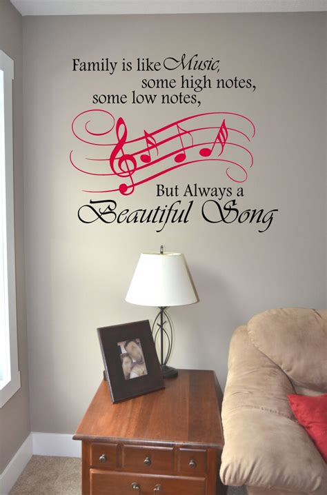 Family is like Music Music Decal Music quote Decal | Etsy