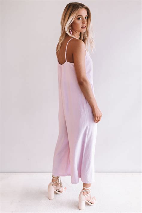 Rooftops And Romance Jumpsuit In Light Orchid • Impressions Online Boutique