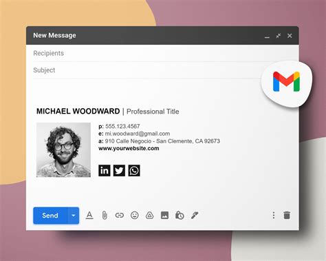 Gmail Email Signature Template, Professional Email Signature, Personal & Business Email ...