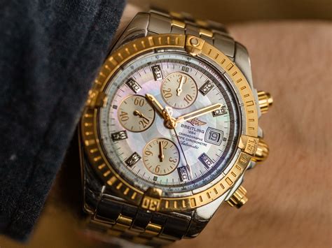 Breitling Chronomat Evolution Ref C Stainless Steel K Yellow