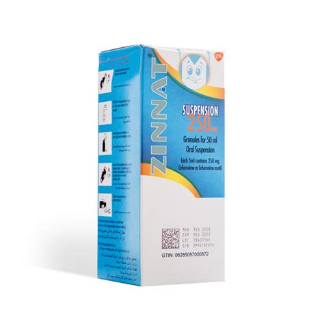 Zinnat Suspension 250 Mg TA Pharm