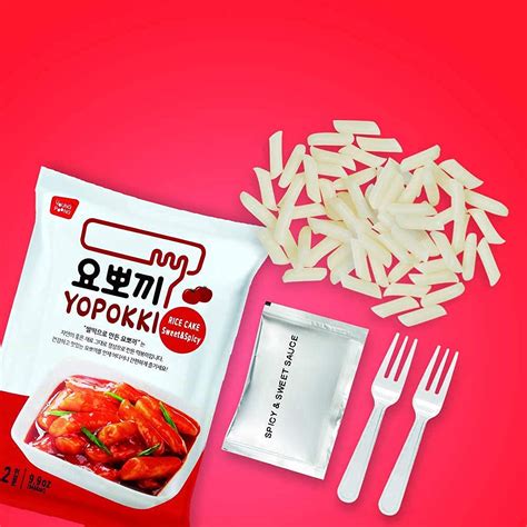 Yopokki Sweet Mild Spicy Tteokbokki Pack I Korean Topokki Instant