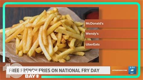 Free Fries At Fast Food Chains Restaurants For National Fry Day Youtube