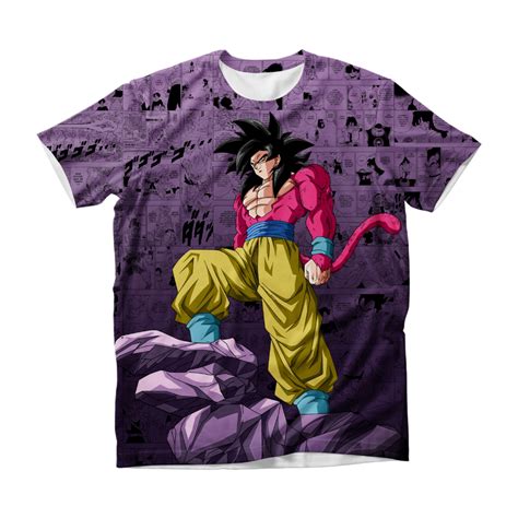 Camiseta Goku Super Saiyajin 4 Anime Dragon Ball GT V2 Shopee Brasil