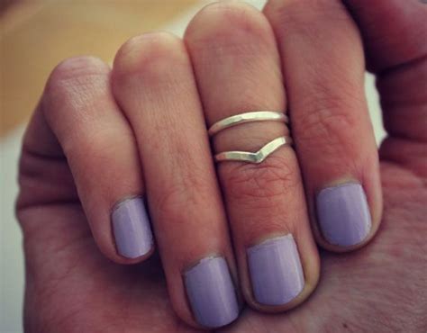 Sterling Silver Knuckle Ring Stacking Rings Midi Rings Etsy Knuckle