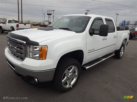 2013 Summit White Gmc Sierra 2500hd Sle Crew Cab 4x4 75880964 Car Color Galleries