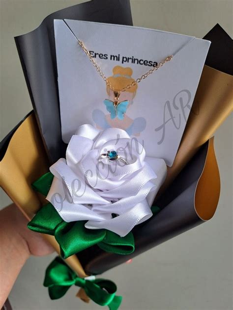 Ramo De Una Rosa Eterna Regalo Para Novia Manualidades Regalos Rosas