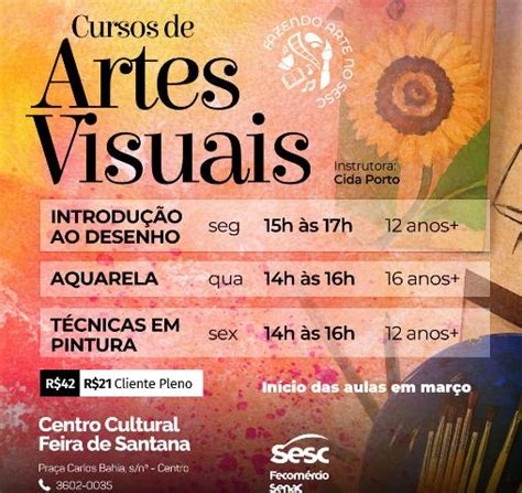 Sesc Abre Vagas Para Cursos De Artes Visuais Acorda Cidade