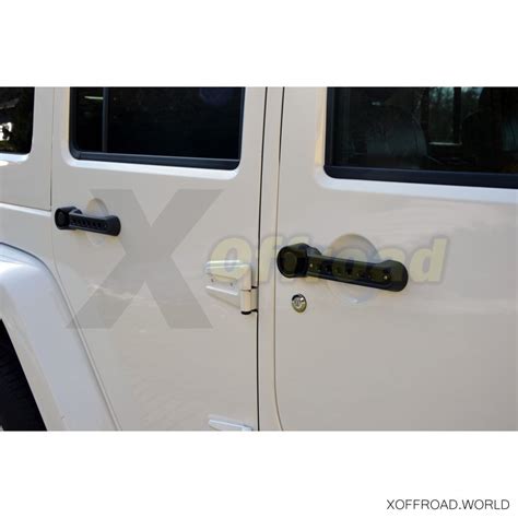 Door Handle Inserts Black Alluminum Doors Jeep Wrangler Jk