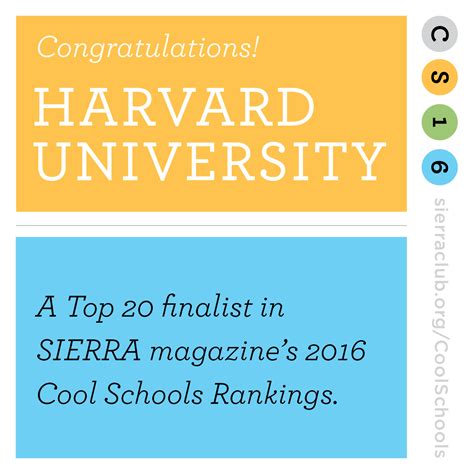 Harvard Scores 19th on Sierra Club's Annual Ranking of Greenest ...