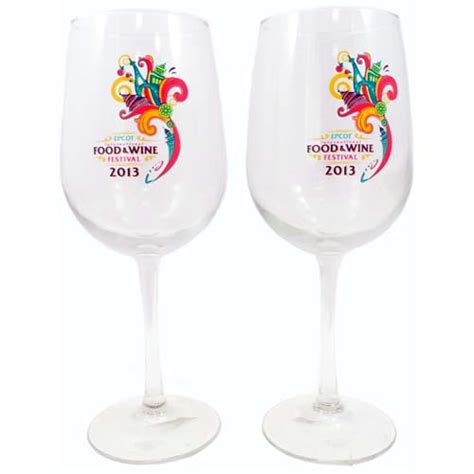 Your Wdw Store Disney Wine Glass Set Epcot International Food And Wine Festival 2013