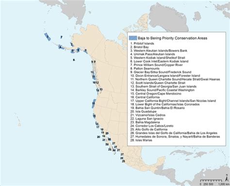 Áreas prioritarias de conservación de Baja California a Béring 2005