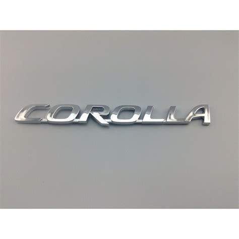 Emblema Trasero Letras Corolla Toyota Cromadas