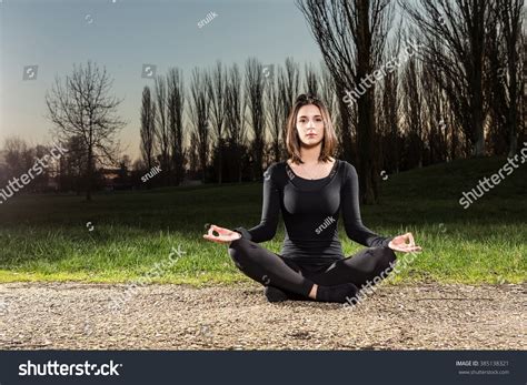 Outdoor Yoga Exercises Stock Photo (Edit Now) 385138321