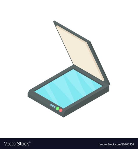 Scanner Icon Cartoon Style Royalty Free Vector Image