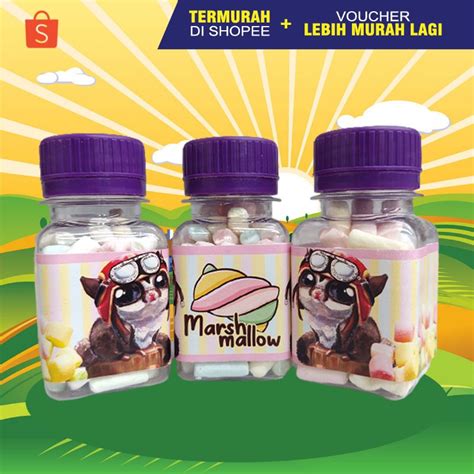 Jual Marshmallow Botol Camilan Sugar Glider Makanan Sugar Glider