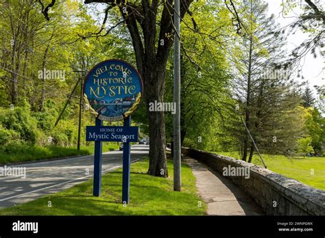Daily Life In Mystic Connecticut Stock Photo Alamy