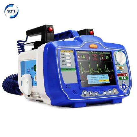 First Aid Emergency Biphasic Nibp Spo Ecg Defibrillator With Monitor