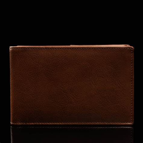 Italian Full Grain Leather Passport Travel Wallet For Men Von Baer