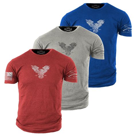 Basic Eagle Pack T Shirts Grunt Style Mens Short Sleeve Tee Shirt 3