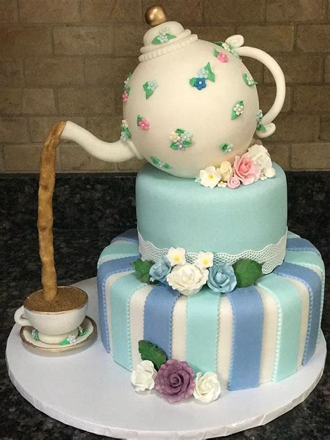 Tea Party Decorated Cake By Pattie Cakes Cakesdecor