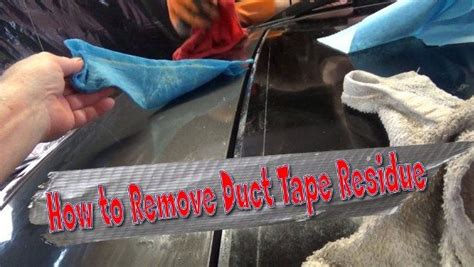 How To Remove Duct Tape Residue From Car Very Simple And Easy