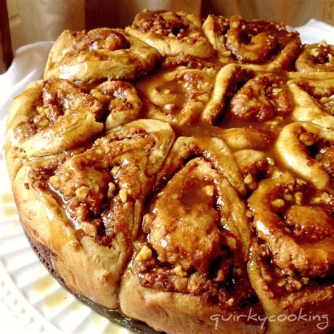 Quick Maple Pecan Cinnamon Scrolls - Quirky Cooking