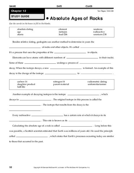 The Relative Age Of Rocks Worksheet Answers Ivuyteq