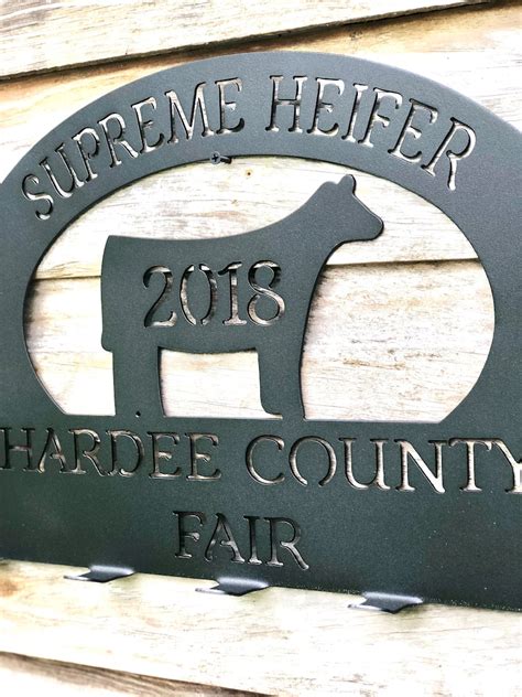 Livestock Exhibitor Award Sign For Show Heifer Show Heifer Etsy