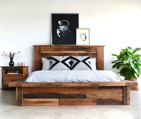 Reclaimed Wood Platform Bed WHAT WE MAKE