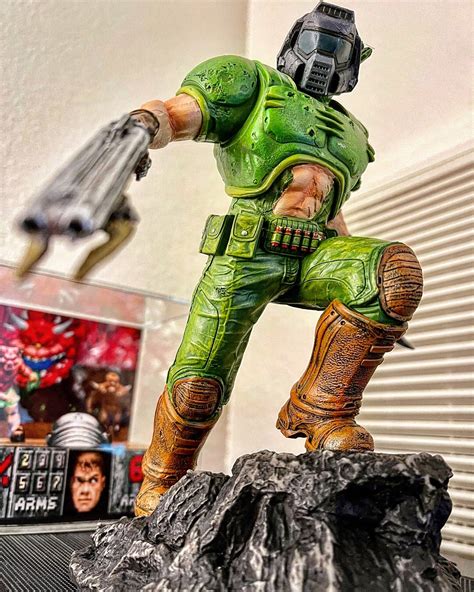 Hell Yeah I Got The Classic Doom Guy Statue Early And Its Beautiful Rdoom