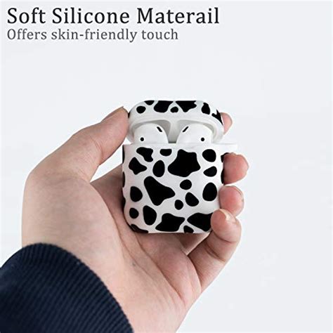 Rubber Airpod Case Soft Silicone Flexible Skin Cow Print Litodream