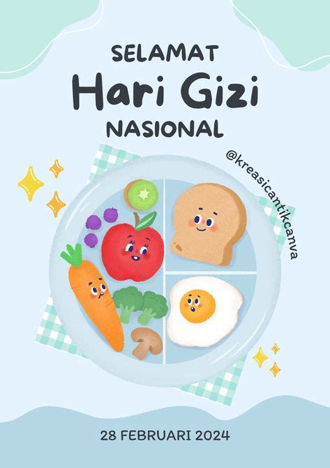 Poster Makanan Sehat Kartun
