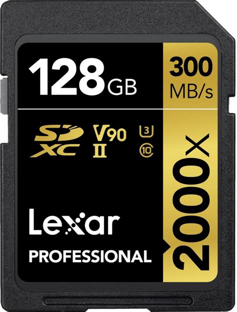 Lexar Professional SDXC 128GB 2000x UHS II V90 SD Karten Fotogena